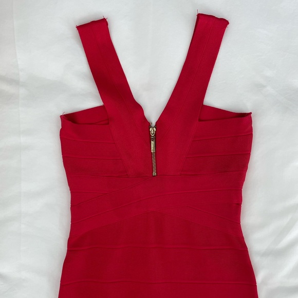 bebe red bandage dress - Picture 3 of 5